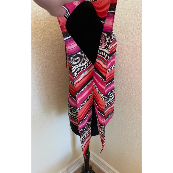 Forever 21 Serape Southwest Print Sheer Top - Sz S - Picture 4 of 10